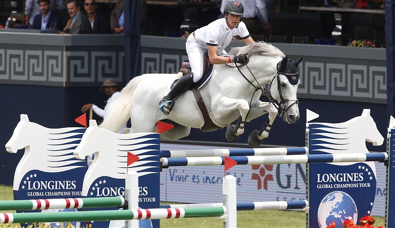 Nicola Philippaerts won Saturday's speed class on Zilverstar T. Photo (c) Stefano Grasso/LGCT.