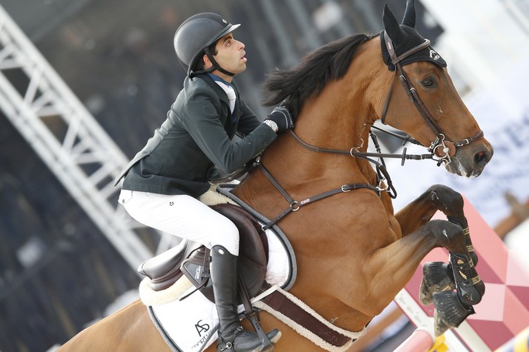 Abdel Said won Friday's opening 1.45 class on Luron S Z. Photo (c) LGCT / Stefano Grasso.