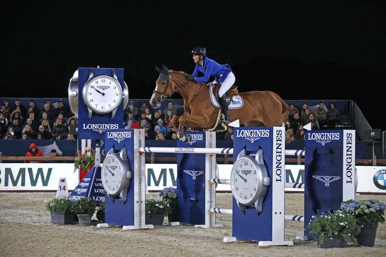 Penelope Leprevost and Flora de Mariposa went to the top in the LGCT Grand Prix of Antwerp on Saturday night. Photo (c) Stefano Grasso/LGCT.
