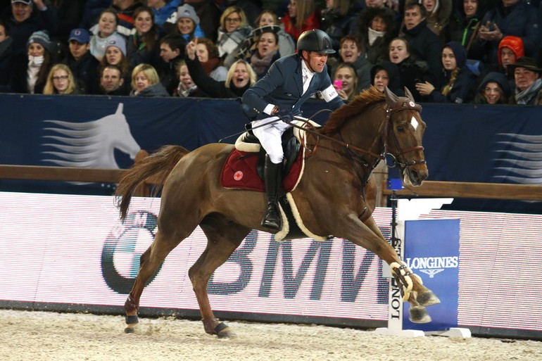 Runner-up was Simon Delestre and Hermès Ryan, securing double French on top. Photo (c) Stefano Grasso/LGCT.