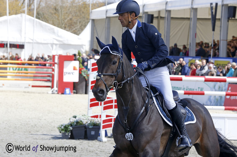 Carlos Lopez rode Emanuele Gaudiano's previous ride Admara... 