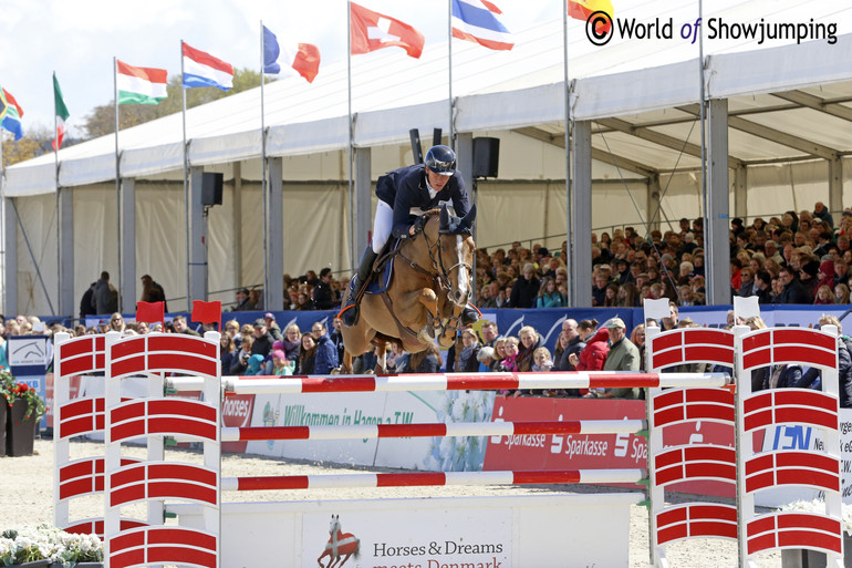 The weather was very unpredictable and the riders had very different conditions to ride in. David Will - who delivered the first clear round riding Cento du Rouet - got to ride in sunshine....