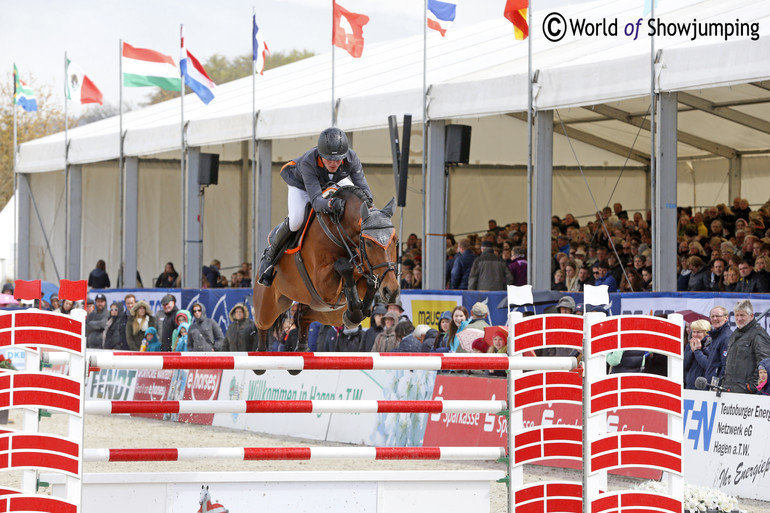 Philip Rüping and Copperfield 40 won the Grand Prix in Geesteren. Archive photo (c) Jenny Abrahamsson.