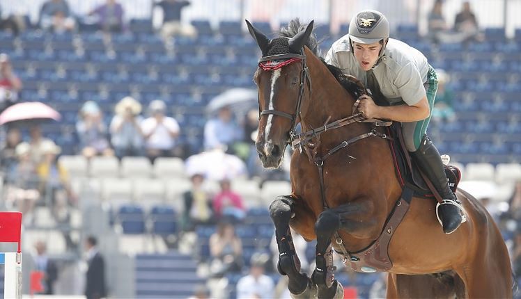 Emanuele Gaudiano with Guess 6. Photo (c) LGCT/Stefano Grasso