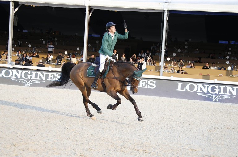 Abdullah Al Sharbatly and Tobalio won the LGCT Grand Prix in Shanghai. Photo (c) Stefano Grasso/LGCT.