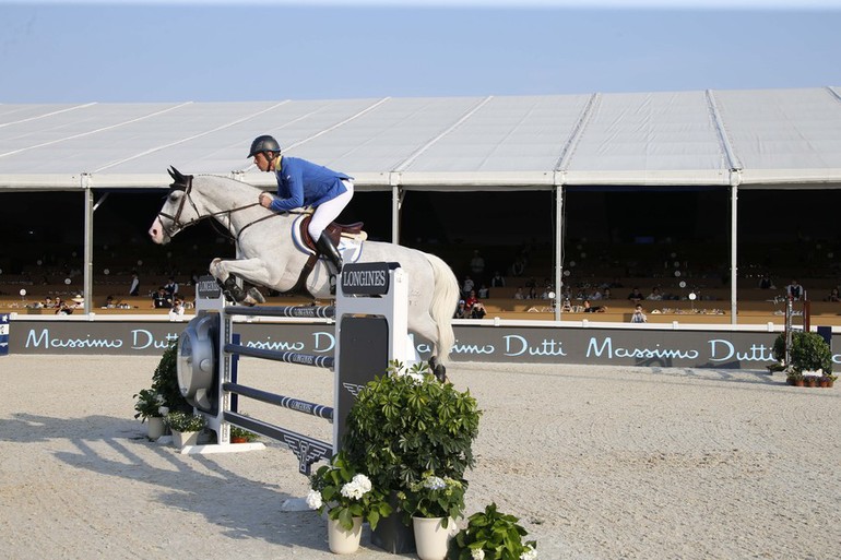 Christian Ahlmann leads the Logines Global Champions Tour. Photo (c) Stefano Grasso/LGCT.