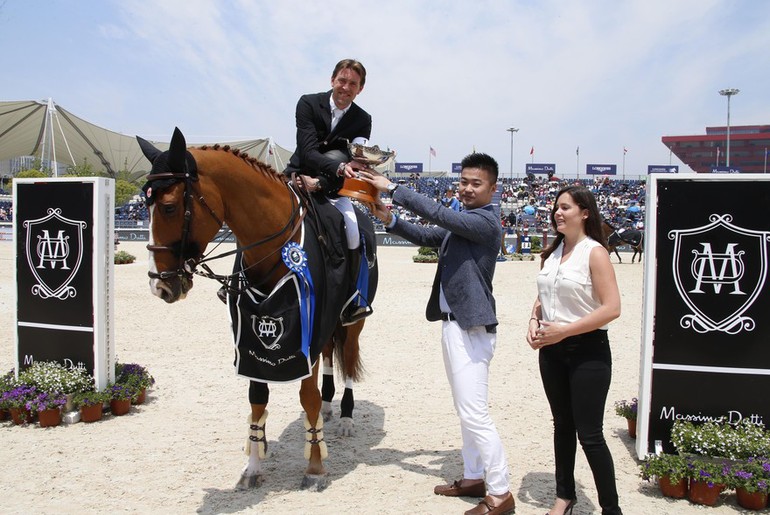 Simon Delestre won the Massimo Dutti Trophy in Shanghai. Photo (c) Stefano Grasso/LGCT.