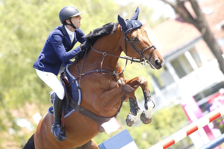 Pieter Devos won the Baker Tilly Roelfs Trophy in Hamburg on Espoir. Photo (c) Stefano Grasso/LGCT.