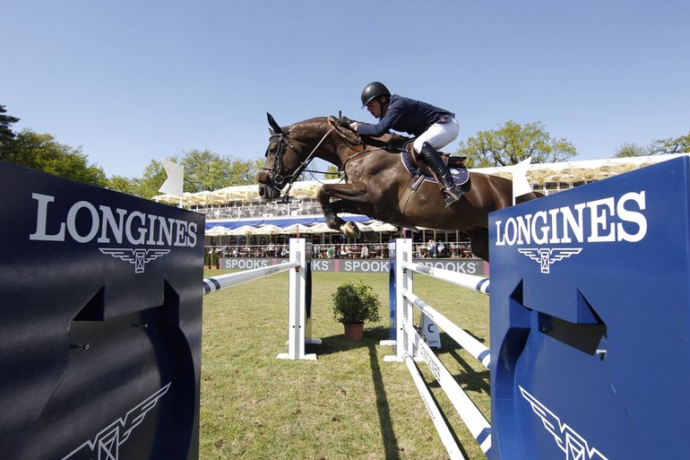 Harrie Smolders continued his great form, and finished second on Don VHP Z. Photo (c) Stefano Grasso/LGCT.