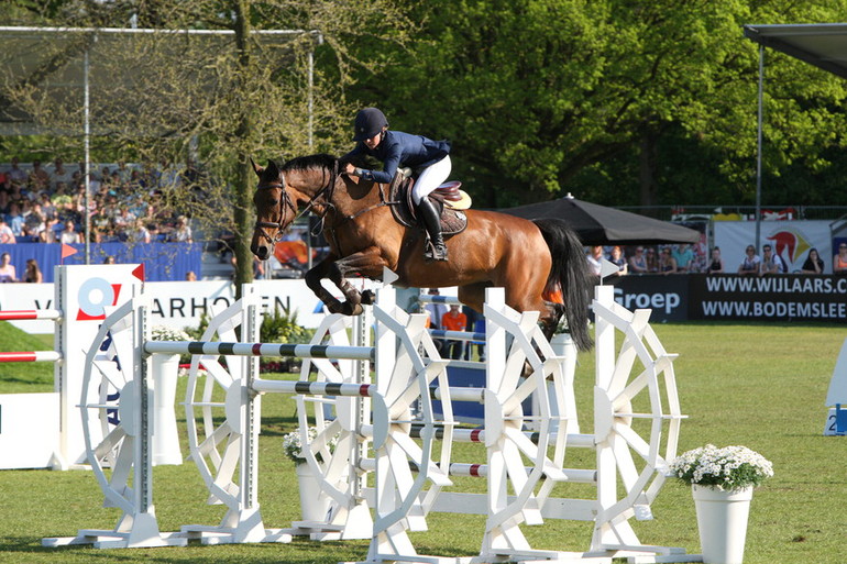 Sanne Thijssen and Ulena won the Lacom Derby of Eindhoven. Photo (c) Wendy Scholten. 