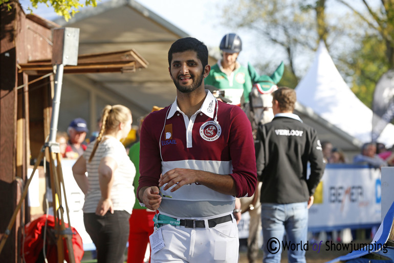 Time to walk the course for Hamad Ali Mohamed A Al Attiyah, even though he didn't take part of the leg in Hamburg.