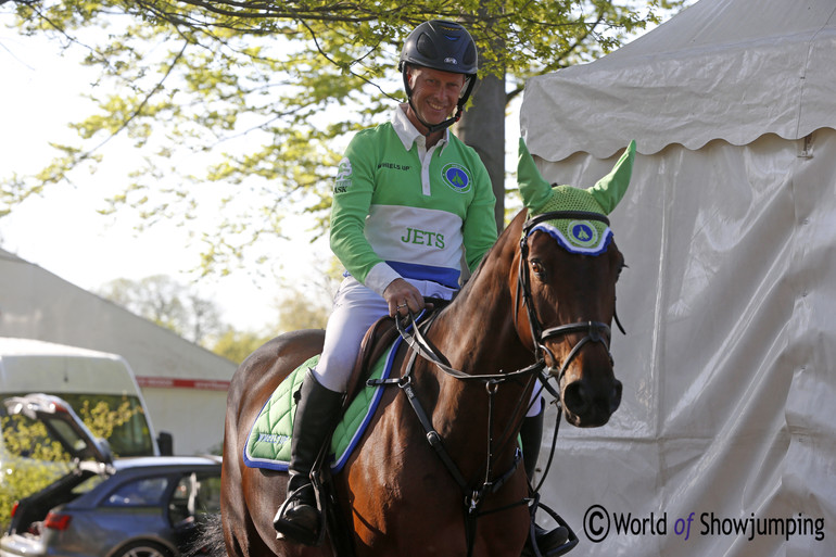 All smiles from Rolf-Göran Bengtsson and Unita Ask, both ahead of the class and after his two clear rounds. 