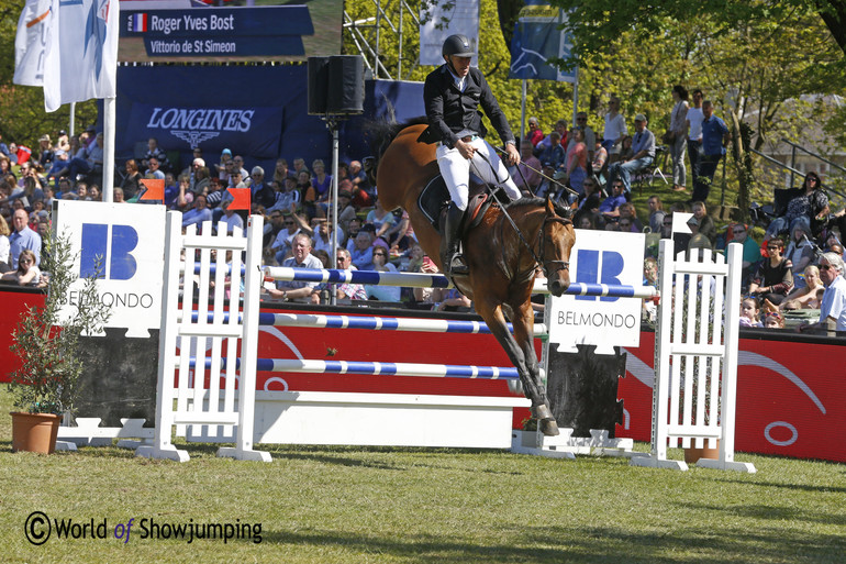 Roger Yves Bost was flying with his Vittorio de St Simeon (Lauterbach x Elf III), that was the best 7-year-old when ending 4th in the final. 