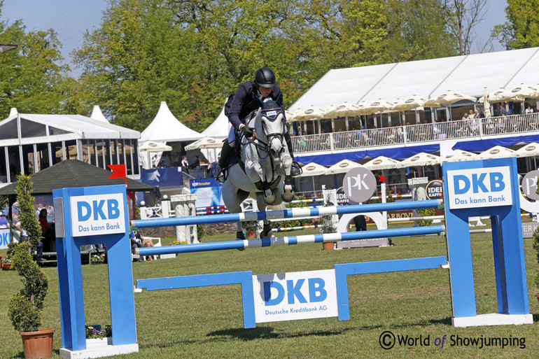 Andreas Kreutzer finished second in the final on the 8-year-old All In (Cardento x Calido I). 