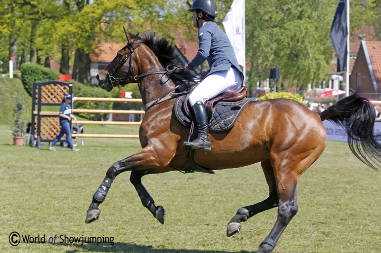 Sergio Alvarez Moya with the 8-year-old Unicstar de l''Aumone by Ninio de Rox.