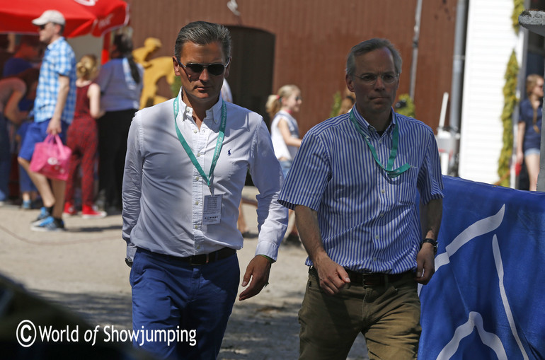 Looking very serious - Bo Kristoffersen and Jan-Hein Swagemakers. 