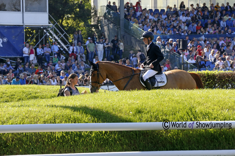 Marcus Ehning and Pret a Tour were the fastest ones in the jump-off, but with one down they had to settle for fourth place. 