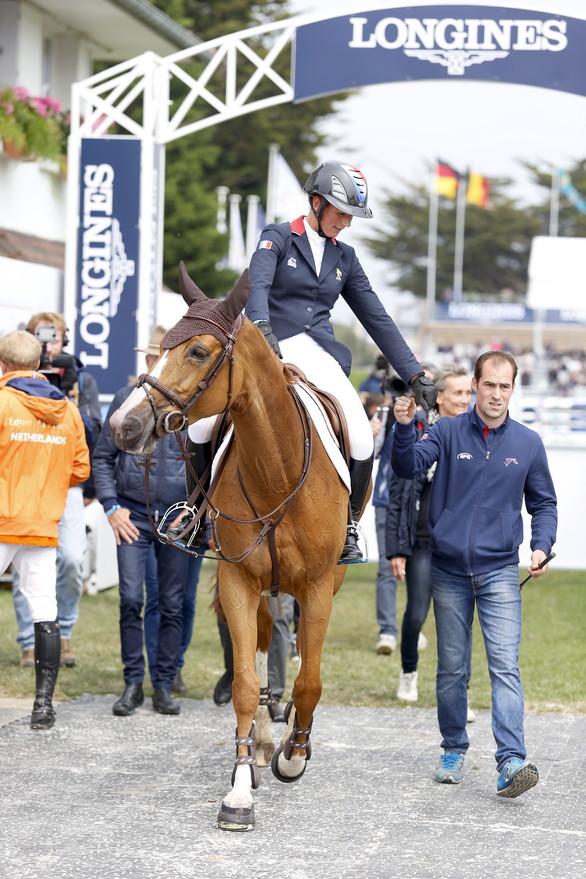 Team Leprevost had yet another good Nations Cup, as Flora de Mariposa jumped a double clear round for Penelope. Photo (c) Tiffany van Halle.