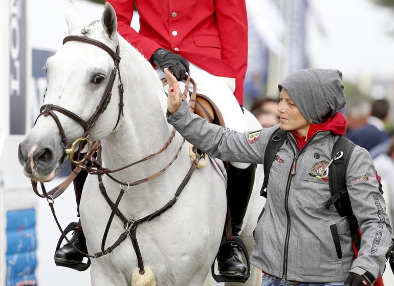 A job well done! Caracas and Jos Verlooy continue to impress and recorded only one single time penalty in the second round. Photo (c) Tiffany van Halle.