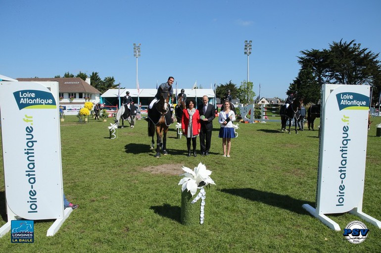 Sergio Alvarez Moya won Sunday's two-phase class in La Baule. Photo (c) CSIO La Baule/PSV Morel.