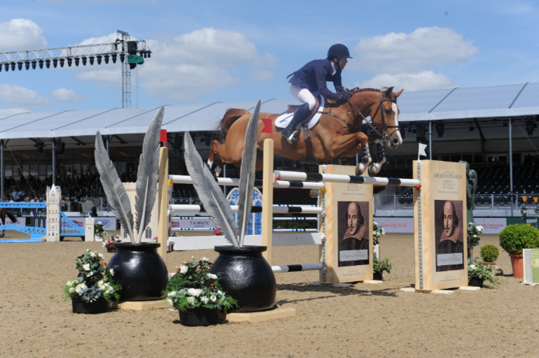 Kent Farrington and Creedance won the Grand Prix for the Kingdom of Bahrain Trophy at Windsor. Photo (c) Revolution Sports + Entertainment.