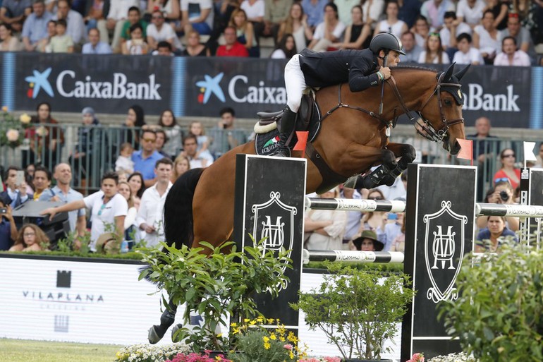 Eduardo Alaverz Aznar took home the third place aboard Rokfeller de Pleville Bois Margot. Photo (c) Stefano Grasso/LGCT.