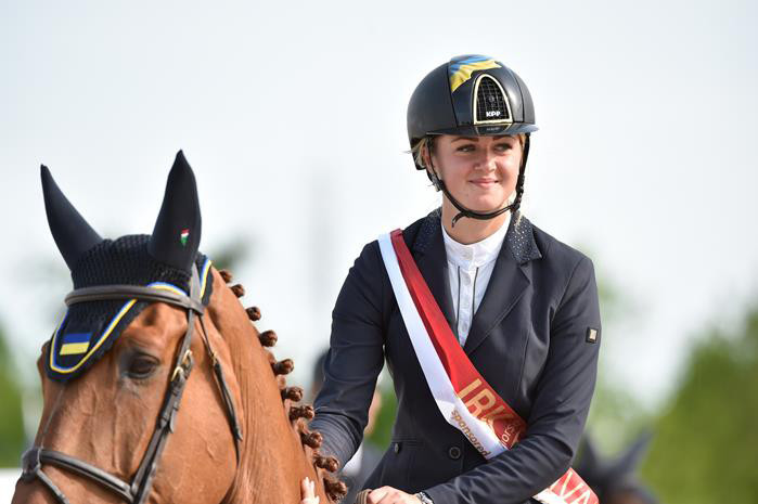 Alisa Danilova with Dinero de Laubry. Photo (c) Ridehesten.com.