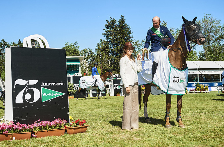 Michael Whitaker and Viking won the Copa del Rey in Madrid. Photo (c) Manuel Queimadelos/Oxer Sport.