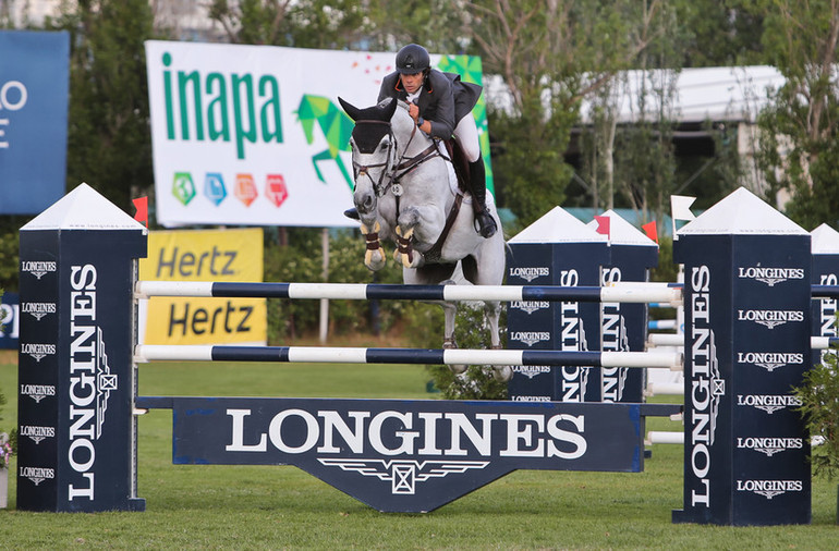 Eduardo Alvarez Aznar and Fidux produced a double clear round to help Spain to victory in the Furusiyya FEI Nations Cup Europe Division 2 league in Lisbon. Photo (c) FEI/Nuno Pragana.