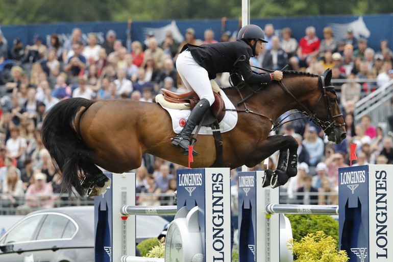 Third place went to Daniel Bluman and Conconcreto Apardi. Photo (c) Stefano Grasso/LGCT.