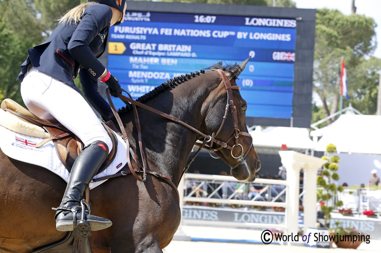 Jessica Mendoza was the youngest rider on the British team, and did a fantastic first clear round aboard Spirit T. 