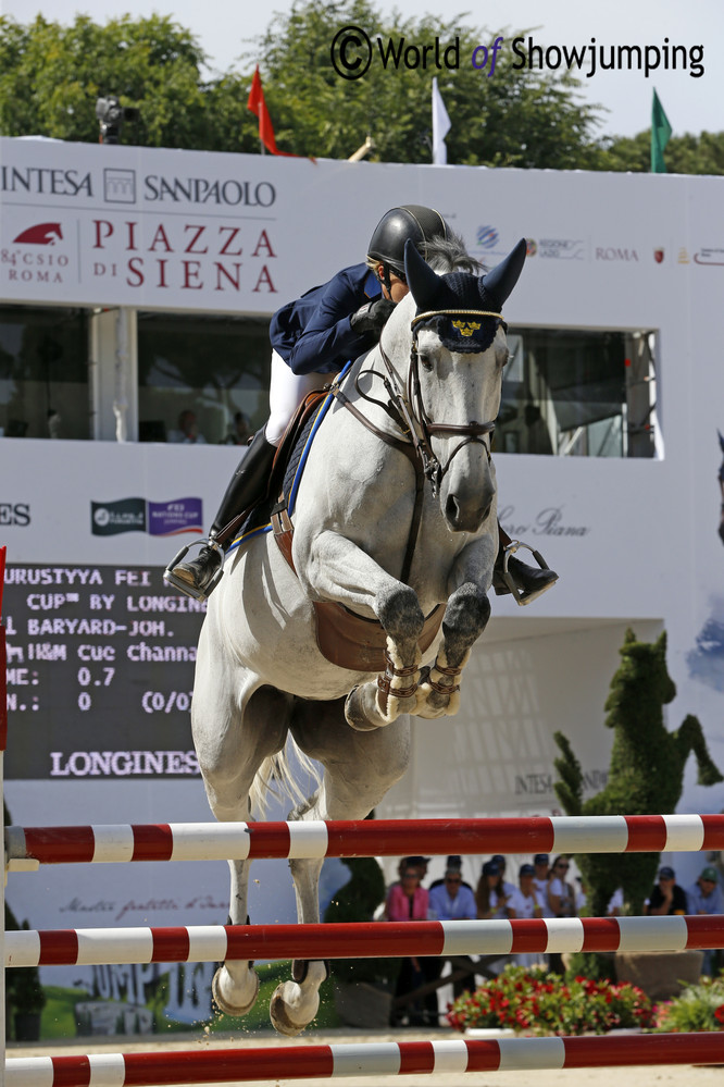 Malin Baryard-Johnsson and H&M Cue Channa have really hit the right tone together, and finished with a double clear round for Sweden.