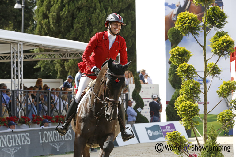Smiles from Tiffany Foster after a first clear for Canada on Tripple X III.