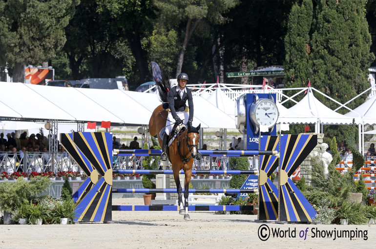 Steve Guerdat rode the beautiful Bianca in the Grand Prix. 