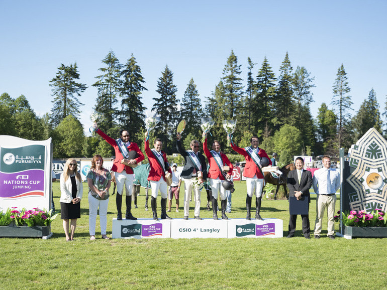 Team Mexico won the Furusiyya FEI Nations Cup at Langley. Photo (c) FEI/Rebecca Berry.