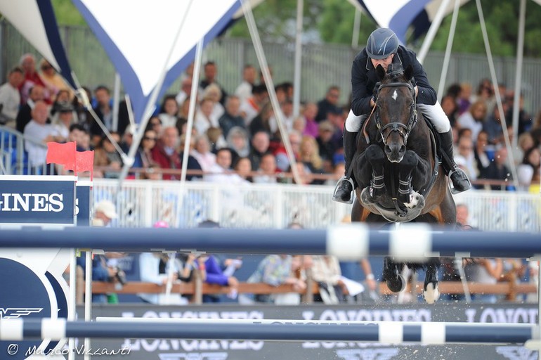 John Whitaker and Argento en route to victory in the Longines Grand Prix at the LAOHS in Saint-Tropez. Photo (c) Marco Villanti/LAOHS.