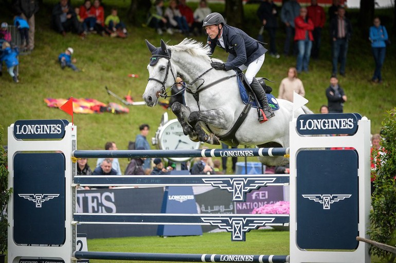 They made it look easy: Hansi Dreher won the CSIO5* Longines Grand Prix of Switzerland on Cool and Easy. Photo (c) CSIO Schweiz St. Gallen. 