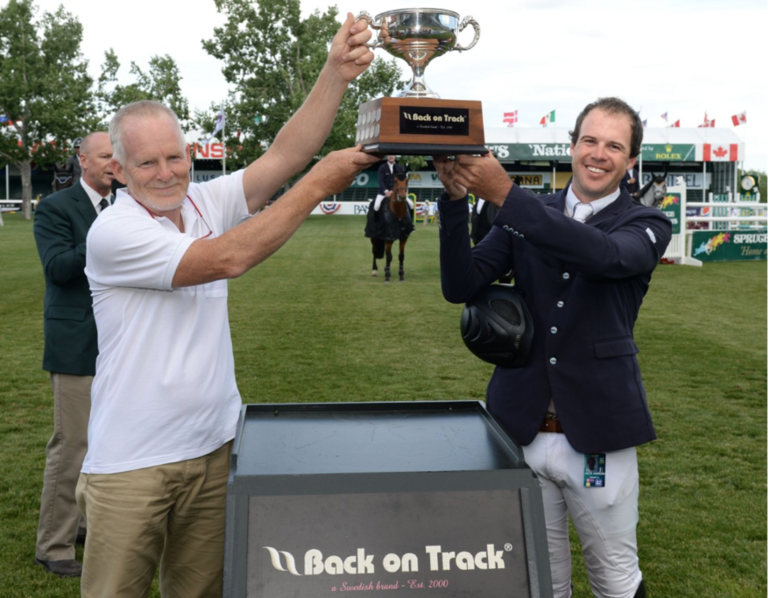 Jack Hardin Towell Jr. won the Back on Track Cup. Photo (c) Spruce Meadows Media Services. 
