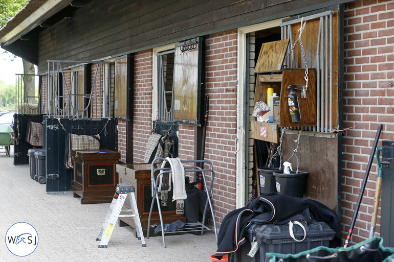 Beezie's stables at Johan Heins' yard. Photo (c) Jenny Abrahamsson.