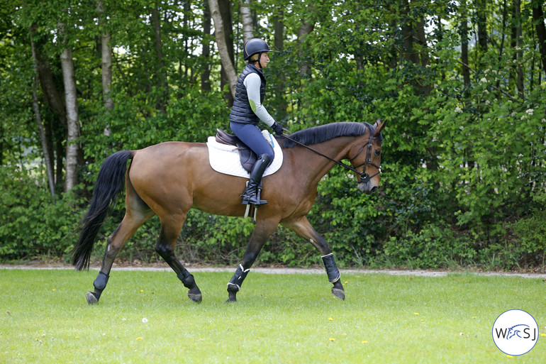 Beezie out riding Simon. Photo (c) Jenny Abrahamsson.