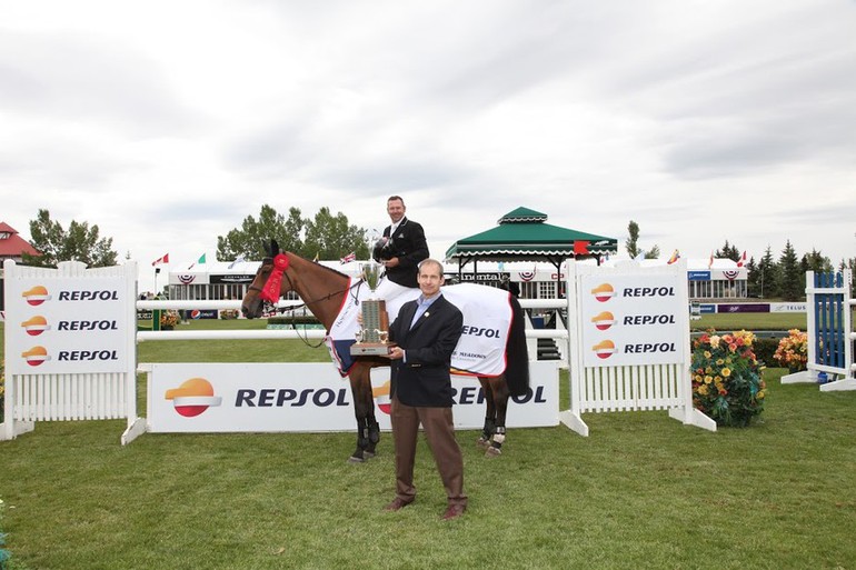 Eric Lamaze with Rosana du Park. Photo (c) Spruce Meadows Media Services.