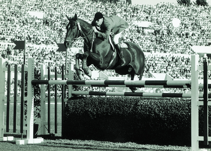 Frank Chapot, the former Olympian and US Team Jumping coach who has passed away at the age of 84, competing with Trail Guide at the 1960 Olympic Games in Rome where he was a member of the silver medal team. Photo (c) Collection Poudret.