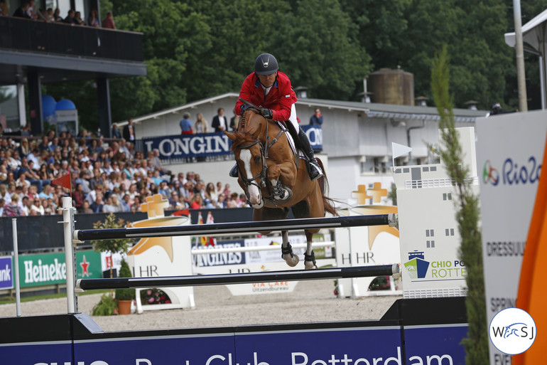Second place for Kent Farrington and Creedance. Photo (c) Jenny Abrahamsson.