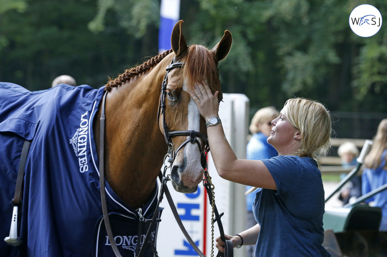 Denise Moriarty with 2nd placed Creedance. 