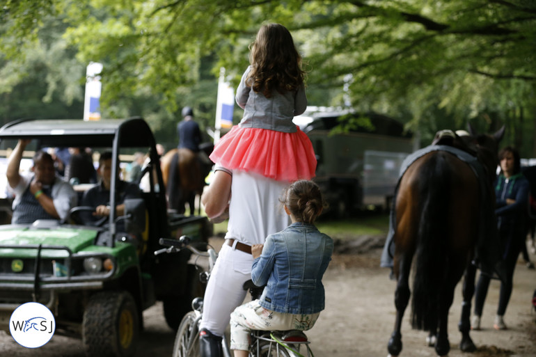 The Clee-family on a bike outing.