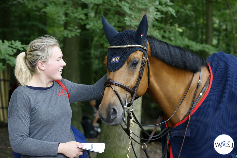 Natalie Jansson with Malin Baryard-Johnsson's H&M Cassius Clay. 