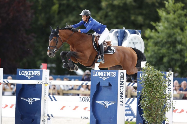 Third place went to Penelope Leprevost and Vagabond de la Pomme. Photo (c) Stefano Grasso/LGCT.