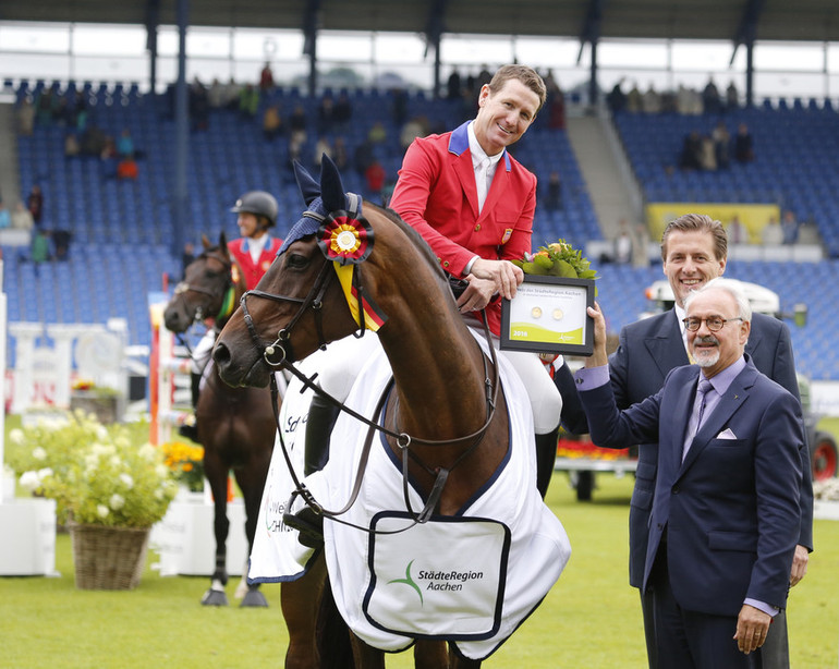 McLain Ward with HH Carlos Z. Photo (c) Tiffany van Halle. 