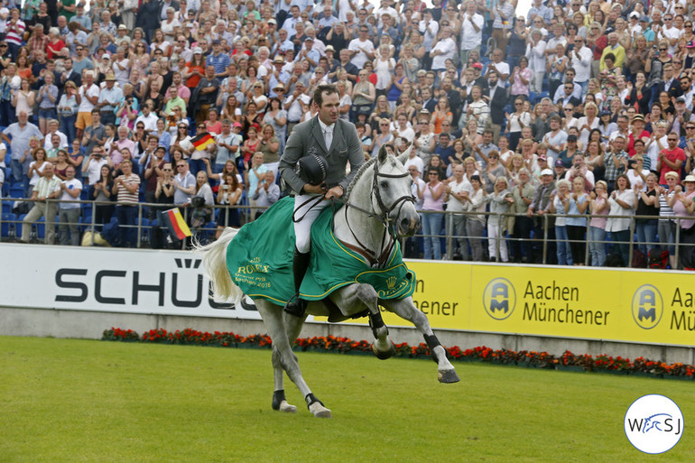 Winners of the Rolex Grand Slam in Aachen: Philipp Weishaupt and LB Convall! All photos (c) Jenny Abrahamsson.