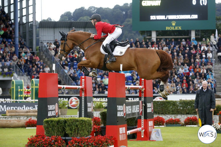 The best horse and rider combination of the show - Marcus Ehning with Pret a Tout. 
